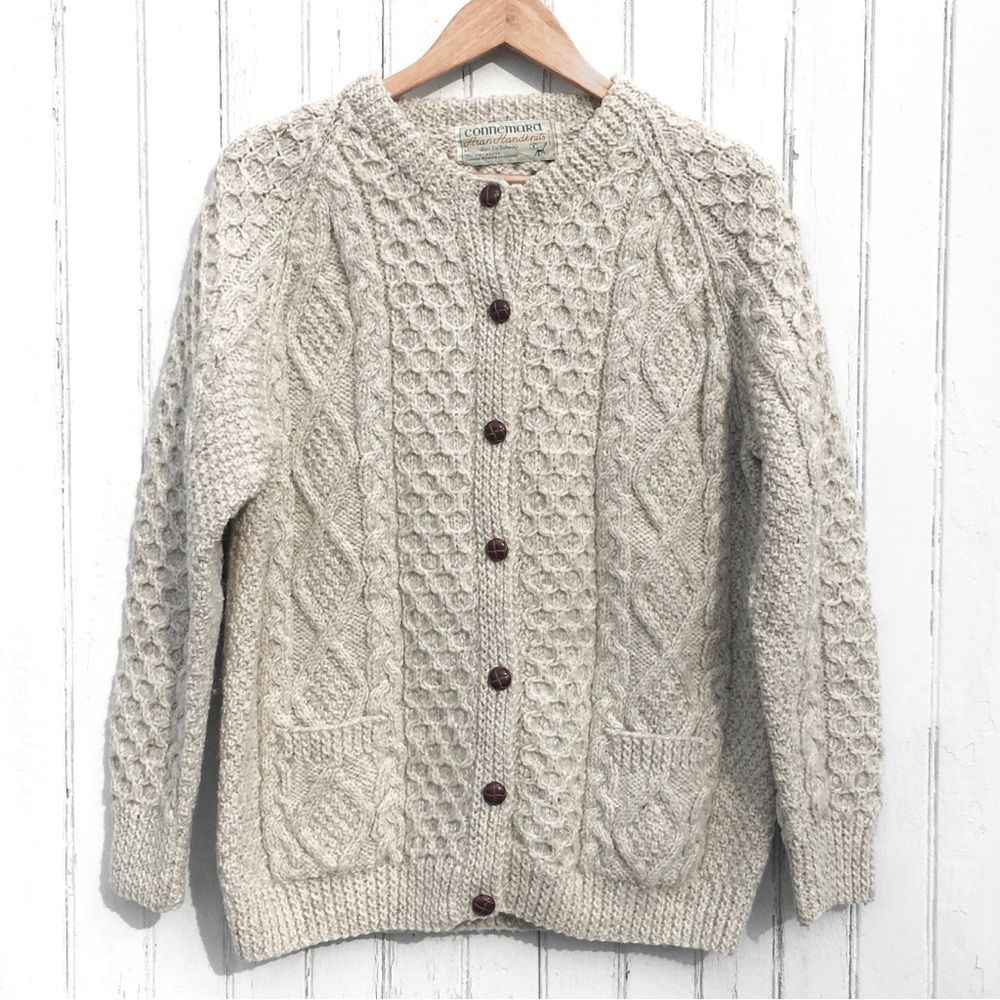 CONNEMARA ARAN HAND KNIT CARDIGAN